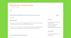 Desktop Screenshot of greenmoving.com
